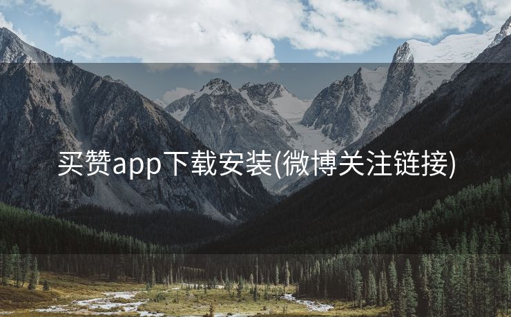买赞app下载安装(微博关注链接)
