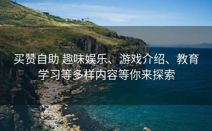 买赞自助 趣味娱乐、游戏介绍、教育学习等多样内容等你来探索