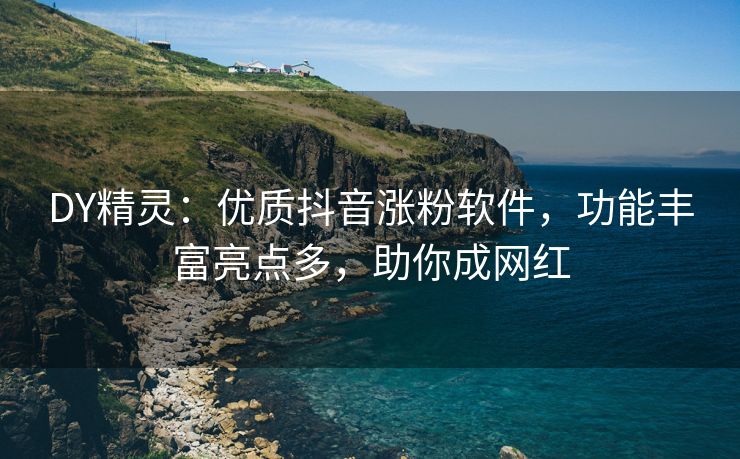 DY精灵：优质抖音涨粉软件，功能丰富亮点多，助你成网红