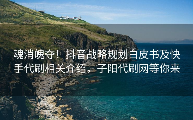 魂消魄夺！抖音战略规划白皮书及快手代刷相关介绍，子阳代刷网等你来