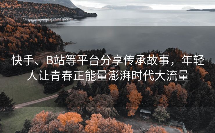 快手、B站等平台分享传承故事，年轻人让青春正能量澎湃时代大流量
