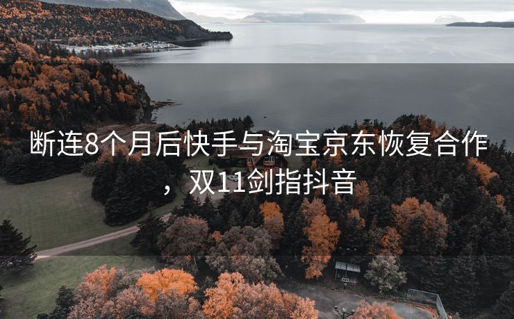 断连8个月后快手与淘宝京东恢复合作，双11剑指抖音