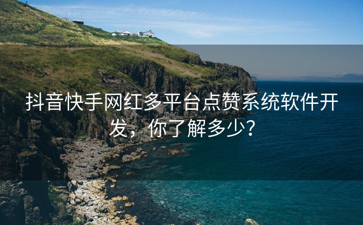 抖音快手网红多平台点赞系统软件开发，你了解多少？