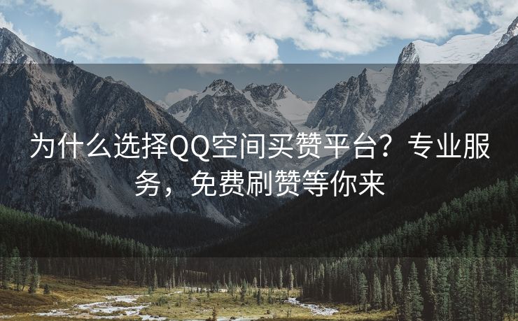 为什么选择QQ空间买赞平台？专业服务，免费刷赞等你来