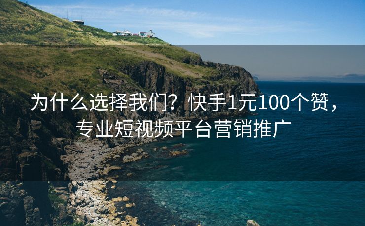 为什么选择我们？快手1元100个赞，专业短视频平台营销推广